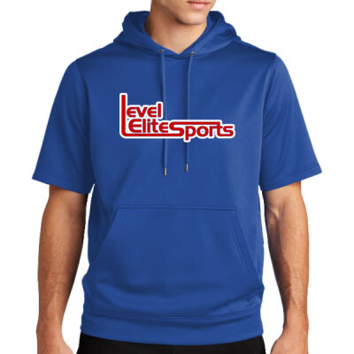 LES  - Sport Wick ® Fleece Short Sleeve Hooded Pullover Thumbnail