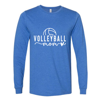 Volleyball MOM - Unisex Heather CVC Long Sleeve Tee Thumbnail