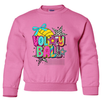Fun Volleyball - Heavy Blend Youth Crewneck Sweatshirt Thumbnail